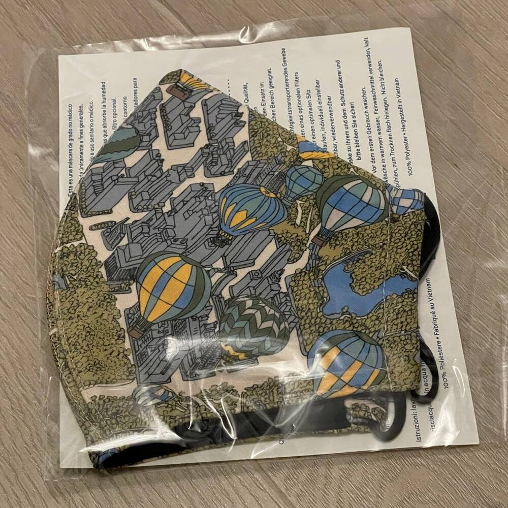 Tory Burch Printed Two Layer Adjustable Face Mask New Limited Print